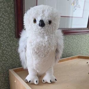 Hedwig Harry Potter Stuffy White Plush Owl Warner Brothers.